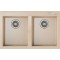 Teka Forsquare 2C 790 TG Avena Beige Νεροχύτης